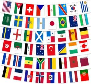 World Football Flag Custom National Team Supporter Banner for Stadium Home Party Outdoor Decoration