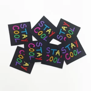 Woven Cotton Garment Labels, Organic Neck Tags, Logo Labels for Pet Clothes, Manufacturer
