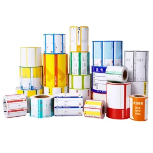 Writable Waterproof Paper Price Tag Labels with Pre-Printed Fields