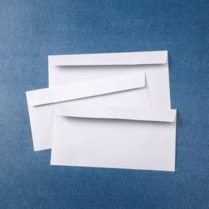 X1023 Factory Business White 10# Envelope with Custom Logo Print, Window, and Self-Seal Closure