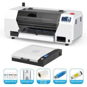 XP600 Printhead A3 DTF Printer for High-Resolution Scratch-Resistant Transfers on Multiple Fabrics