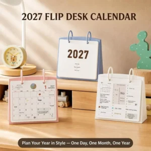Year of the Sheep Small Desk Calendar Stand