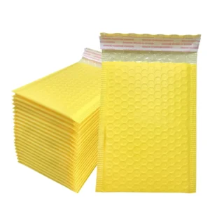 Yellow Kraft Paper Waterproof Bubble Padded Self-Sealing Shipping Mailer Envelope