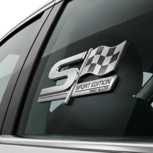 Zinc Alloy Metal Sport Style Badge Emblem Sticker Self-adhesive Reusable Single Use 1 Year Warranty for Car Window Side