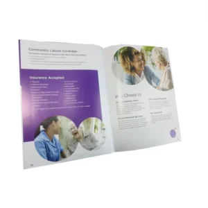 made in china A4 brochure catalog flyer booklet printing